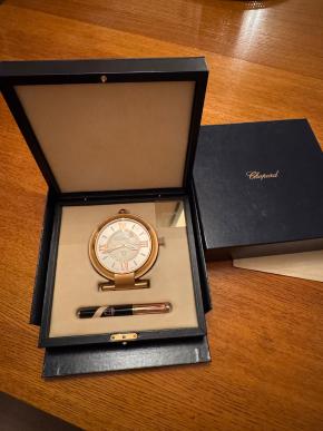 Chopard Imperiale Rose Gold Alarm Clock And Pen 12