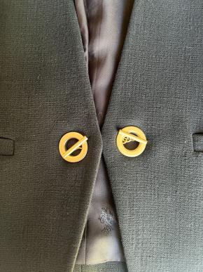 Pucci Black Virgin Wool Crepe Jacket 8