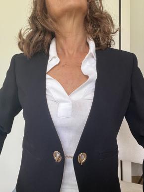 Pucci Black Virgin Wool Crepe Jacket 7