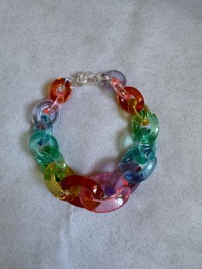 Monies Acrylic Multi Coloured 18" Necklace 2
