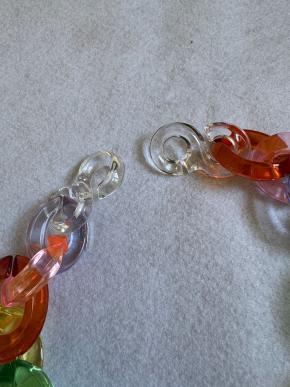 Monies Acrylic Multi Coloured 18" Necklace 6
