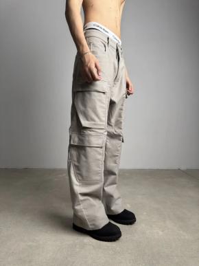 Rick Owens Current Twill Pearl Double Cargo Pants 2