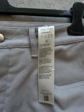 Rick Owens Current Twill Pearl Double Cargo Pants 8