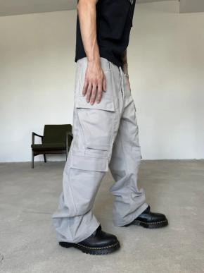 Rick Owens Current Twill Pearl Double Cargo Pants 4