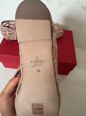 Valentino Rose Cannelle Toile Iconographie Ballet Flats 6