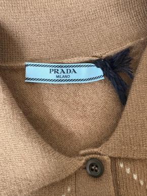 Prada Check Cashmere Polo Knit Jumper 8