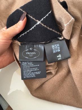 Prada Check Cashmere Polo Knit Jumper 6