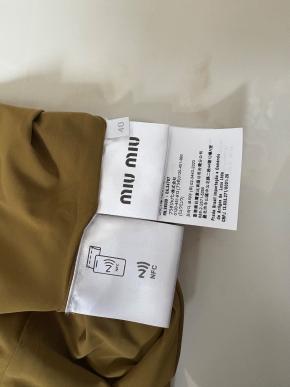 Miu Miu Olive Green Jersey Midi Skirt 9