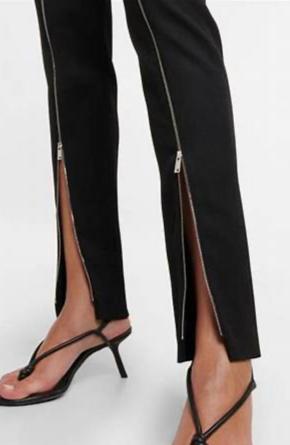Victoria Beckham Black Wool Zip Trousers 9