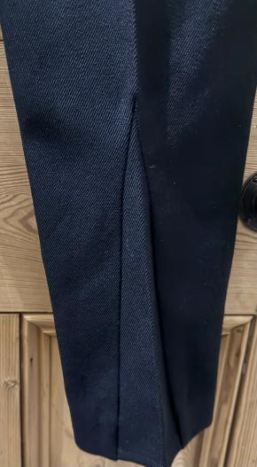 Victoria Beckham Black Wool Zip Trousers 10
