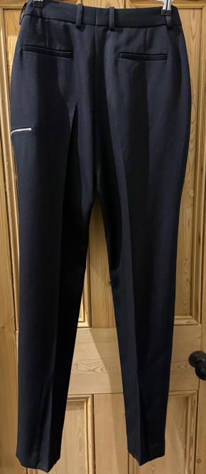 Victoria Beckham Black Wool Zip Trousers 3