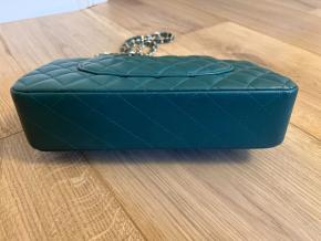 Chanel Teal Green Medium Quilted Flap Bag 4