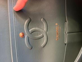 Chanel Teal Green Medium Quilted Flap Bag 5
