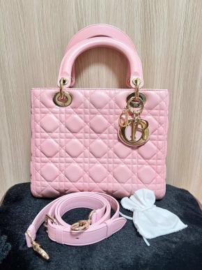 Dior Medium Cannage Pink Lady Dior bag 2