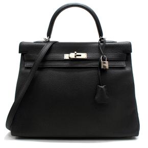 Hermes  Black Togo Leather Kelly 32 - Full Set 2016 2
