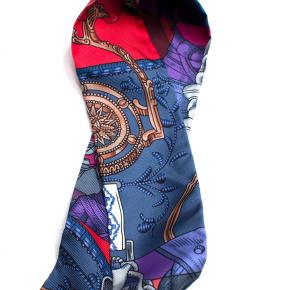 Hermès Twilly Silk Scarf – Equestrian Print, Multicolor 6