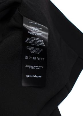 Self-Portrait Black Embellished Off-Shoulder Top & Mini Skirt Set 13