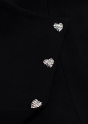 Self-Portrait Black Embellished Off-Shoulder Top & Mini Skirt Set 12