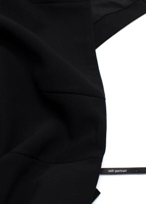 Self-Portrait Black Embellished Off-Shoulder Top & Mini Skirt Set 11