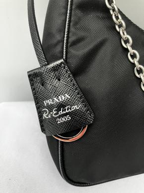 Prada Black Nylon Re Edition Shoulder/Crossbody Bag 14