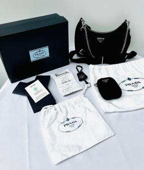 Prada Black Nylon Re Edition Shoulder/Crossbody Bag 12