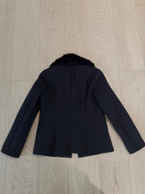 Burberry Black Quilted Jacket With Detachable Fur Collar 2
