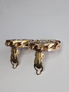 Chanel Vintage Cabochon Clip Earrings 18