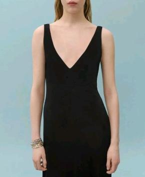 Victoria Beckham x Mango Black Maxi Dress 2