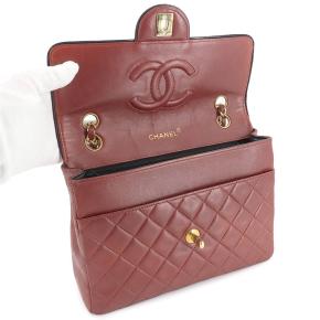 Chanel Vintage Red Matelassé Shoulder Bag 5