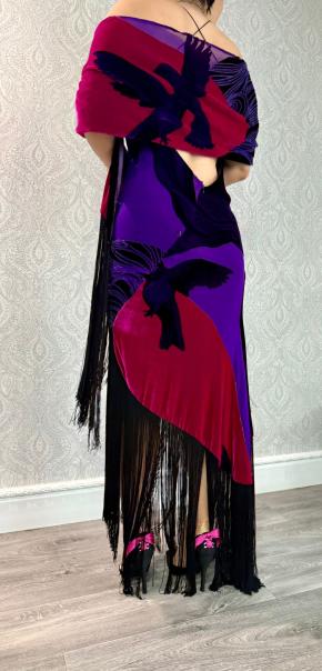 Joop Velvet Maxi Dress And Shawl 19