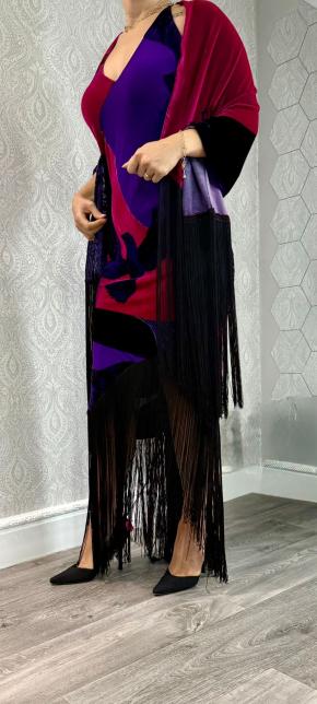Joop Velvet Maxi Dress And Shawl 28