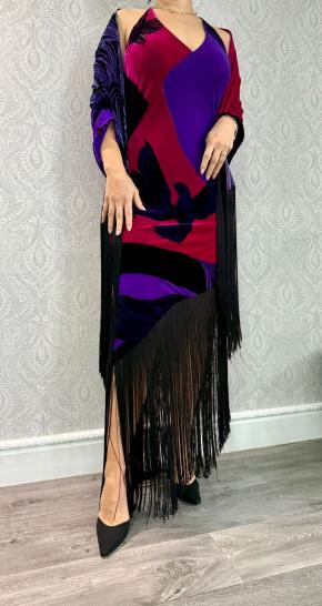 Joop Velvet Maxi Dress And Shawl 29