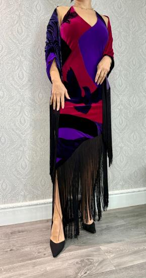 Joop Velvet Maxi Dress And Shawl 17