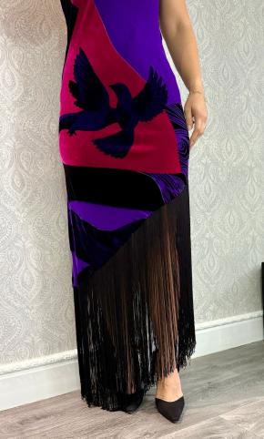 Joop Velvet Maxi Dress And Shawl 25