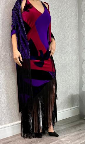 Joop Velvet Maxi Dress And Shawl 18