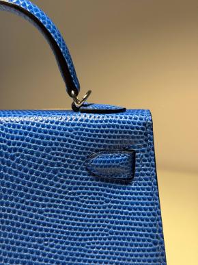 Hermes Rare Bleu Sapphire Mini Kelly II - Full set with receipt 4