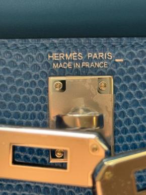 Hermes Rare Bleu Sapphire Mini Kelly II - Full set with receipt 6