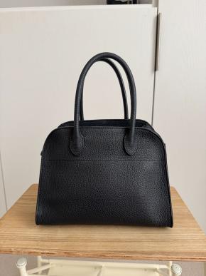 The Row Size 10 Black Leather Margaux bag 4