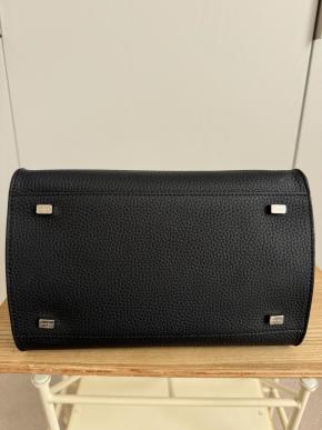 The Row Size 10 Black Leather Margaux bag 12