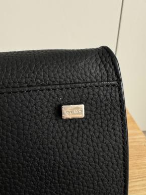 The Row Size 10 Black Leather Margaux bag 11