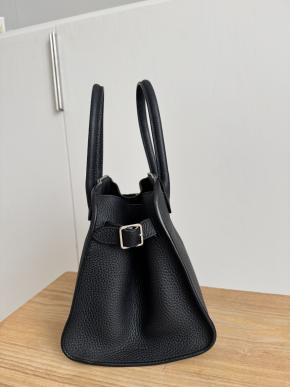 The Row Size 10 Black Leather Margaux bag 8