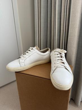 Brunello Cucinelli White Calfskin Trainers 6