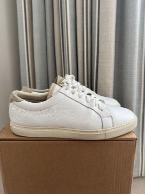 Brunello Cucinelli White Calfskin Trainers 7