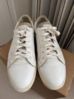 Brunello Cucinelli White Calfskin Trainers 2