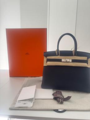 Hermes New Colour Misty Togo Leather Birkin 30 8