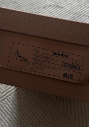 Miu Miu Strappy Burgundy Heeled Slingback Sandals 7