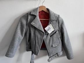 Brunello Cucinelli Grey Cashmere Bomber Jacket 6 YRS 7