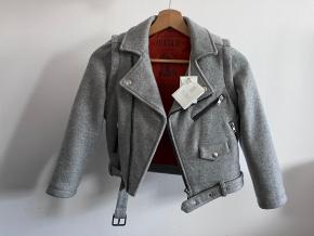 Brunello Cucinelli Grey Cashmere Bomber Jacket 6 YRS 4
