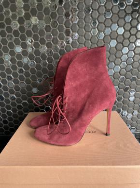 Gianvito Pink Suede Ankle Boots 3
