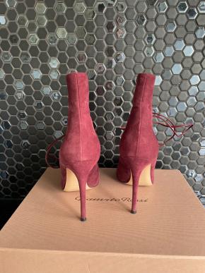 Gianvito Pink Suede Ankle Boots 4